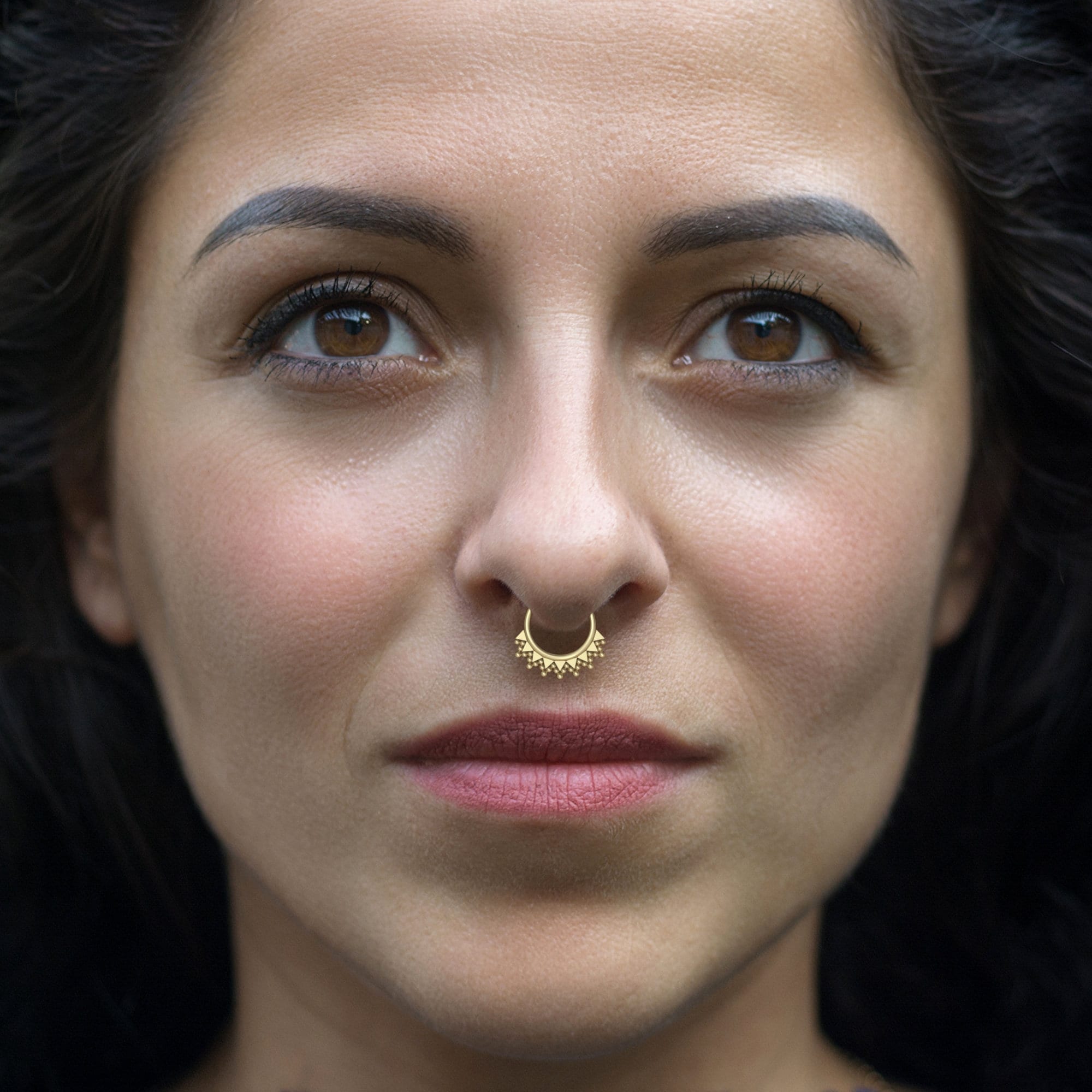 Anello Finto Setto Naso A Ferro Di Cavallo - Acciaio Inox 316L Senza Foratura - Foto 3