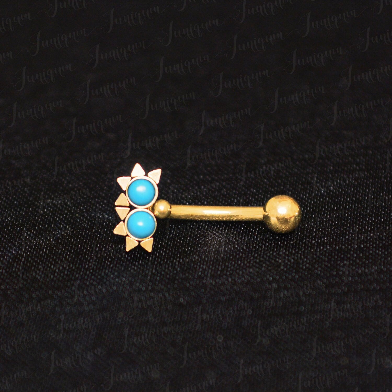 Bijoux Rook en acier chirurgical. Barre à sourcils. Boucle d'oreille incurvée avec haltères. Bijoux de piercing pour la tour 16 g. Anneau de sourcil. Piercing d'arcade en or.