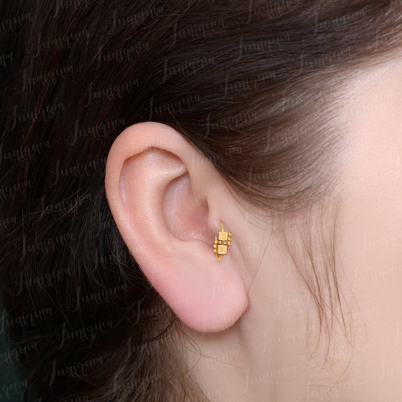 Rook Piercing Jewelry. Conch Hoop. Tragus Earring Hoop. Etsy