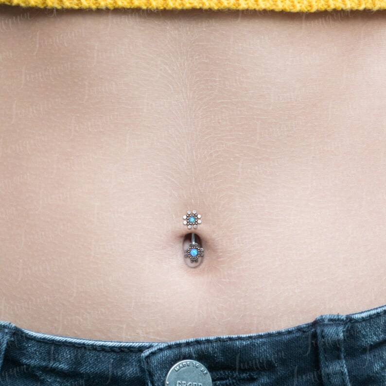 Piercing au nombril. Piercing ventre 8mm. Anneau de ventre. Le Etsy