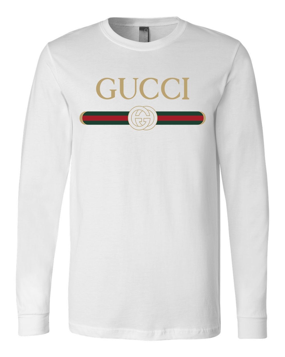 Vintage Gucci Long Sleeve T-shirt Mens Gucci Tshirt Gift Tee | Etsy