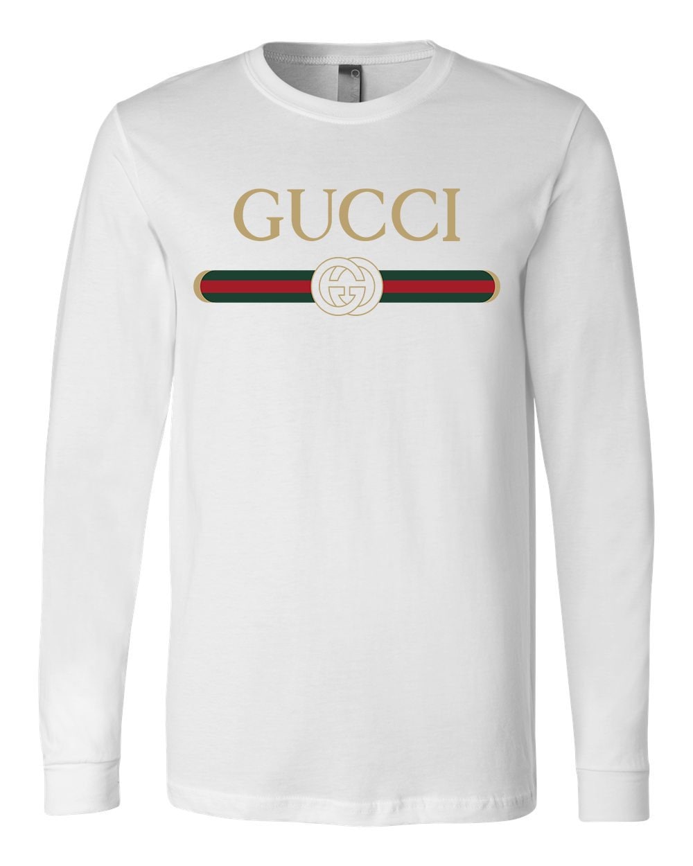 Vintage Gucci Long Sleeve Tshirt Mens Gucci Tshirt Gift Tee Etsy