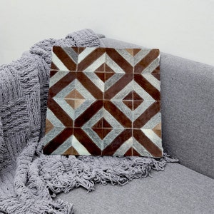 Cowhide Pillow original skin Cover, Natural Luxurious Hair Cushion Pillow Covers, Housewarming Gifts