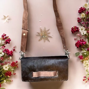 Genuine Leather Wallet Cowhide Wallet For Women Crossbody Purse Premium Quality