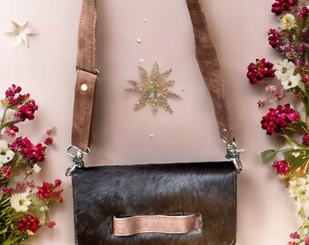 Genuine Leather Wallet Cowhide Wallet For Women Crossbody Purse Premium Quality