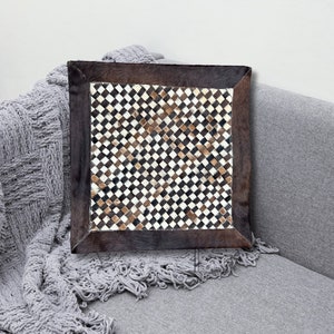 Cowhide Pillow original skin Cover, Natural Luxurious Hair Cushion Pillow Covers, Housewarming Gifts