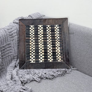 Cowhide Pillow original skin Cover, Natural Luxurious Hair Cushion Pillow Covers, Housewarming Gifts