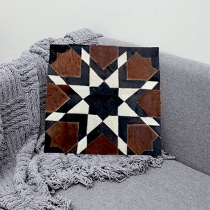 Cowhide Pillow original skin Cover, Natural Luxurious Hair Cushion Pillow Covers, Housewarming Gifts