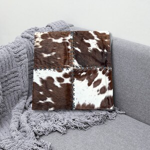 Cowhide Pillow original skin Cover, Natural Luxurious Hair Cushion Pillow Covers, Housewarming Gifts