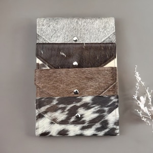 Cartera de cuero genuino Cartera de piel de vaca para mujer Monedero de calidad superior, tarjetero de cuero