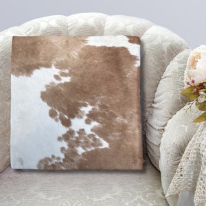 Cowhide Pillow original skin Cover, Natural Luxurious Hair Cushion Pillow Covers, Housewarming Gifts