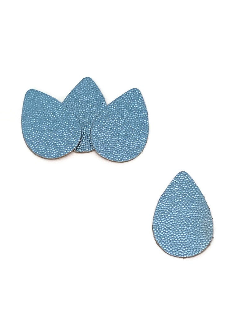 cutouts supplier pre cut drops Leather Teardrop DIY Earring Colored Teardrop Leather Earring Shape genuine Earring Supplies