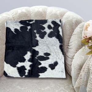 Cowhide Pillow original skin Cover, Natural Luxurious Hair Cushion Pillow Covers, Housewarming Gifts