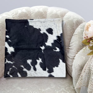 Cowhide Pillow original skin Cover, Natural Luxurious Hair Cushion Pillow Covers, Housewarming Gifts