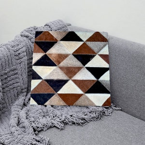 Cowhide Pillow original skin Cover, Natural Luxurious Hair Cushion Pillow Covers, Housewarming Gifts