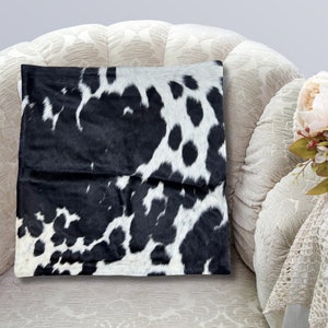 Cowhide Pillow original skin Cover, Natural Luxurious Hair Cushion Pillow Covers, Housewarming Gifts