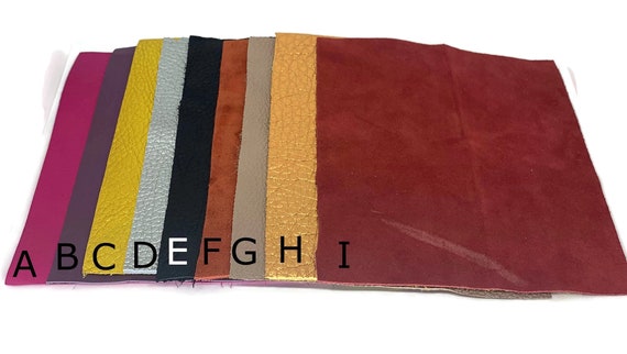 jewelry,sand-brown-olive color H062 Real leather scraps.Remnants pieces of genuine leather for DIY leather crafts