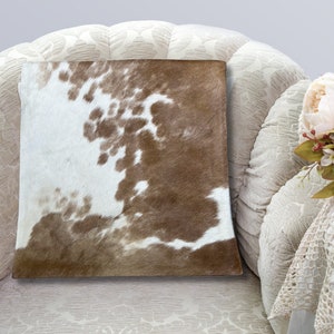 Cowhide Pillow original skin Cover, Natural Luxurious Hair Cushion Pillow Covers, Housewarming Gifts