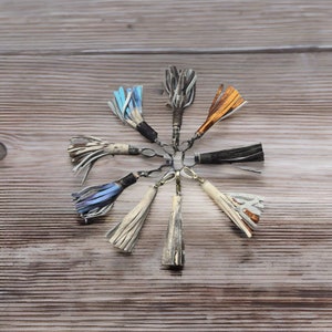 Handcrafted Leather Tassel Keychain - Stylish and Functional Gift
