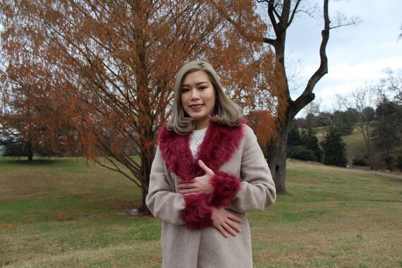 Fur collar sale and cuff set