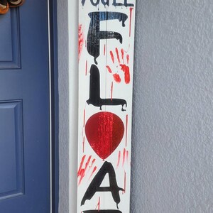 Clown IT 6ft Halloween Front Porch Sign Leaner