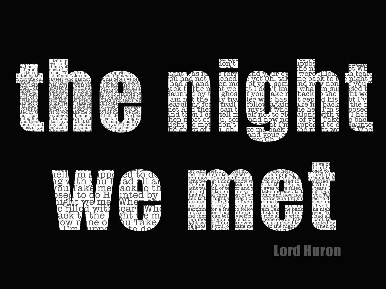 Night We Met Lyric Poster Etsy Night We Met Lyric Poster Etsy
