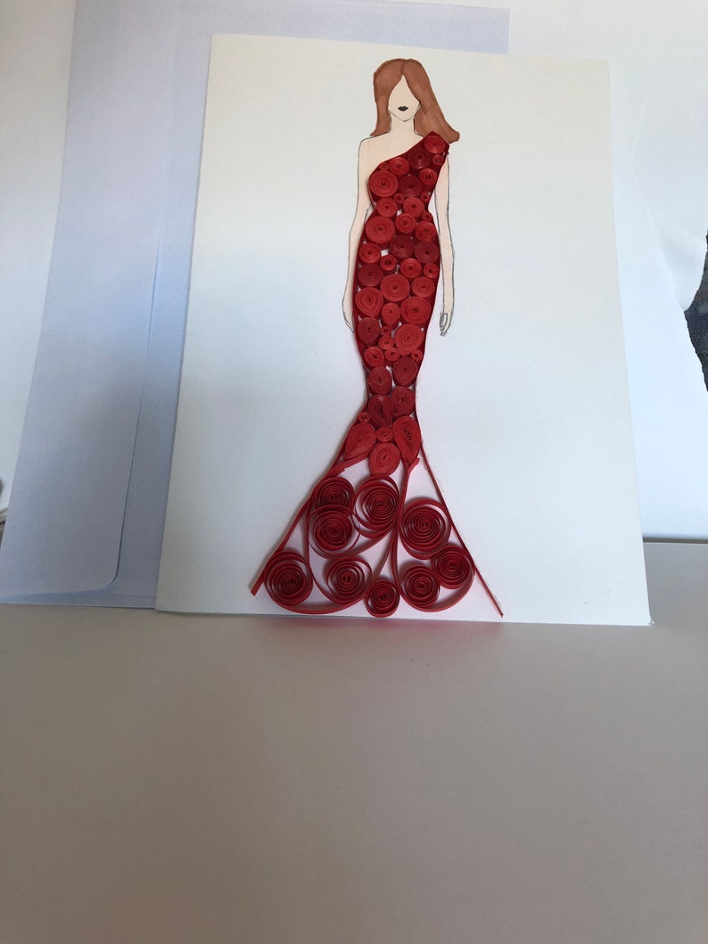 paper quilling belle doll