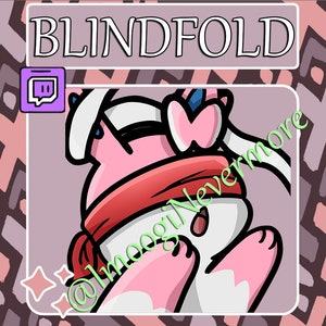 Sylveon Blindfold Pokemon Emote [Twitch | YouTube | KICK | Discord] Instant Download