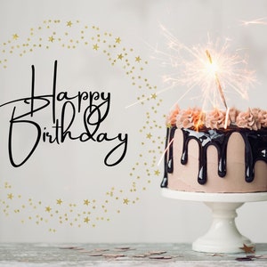 Happy Birthday Video E-card (Sparkle Effect & Song)