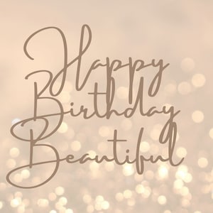 Feliz cumpleaños hermosa tarjeta electrónica