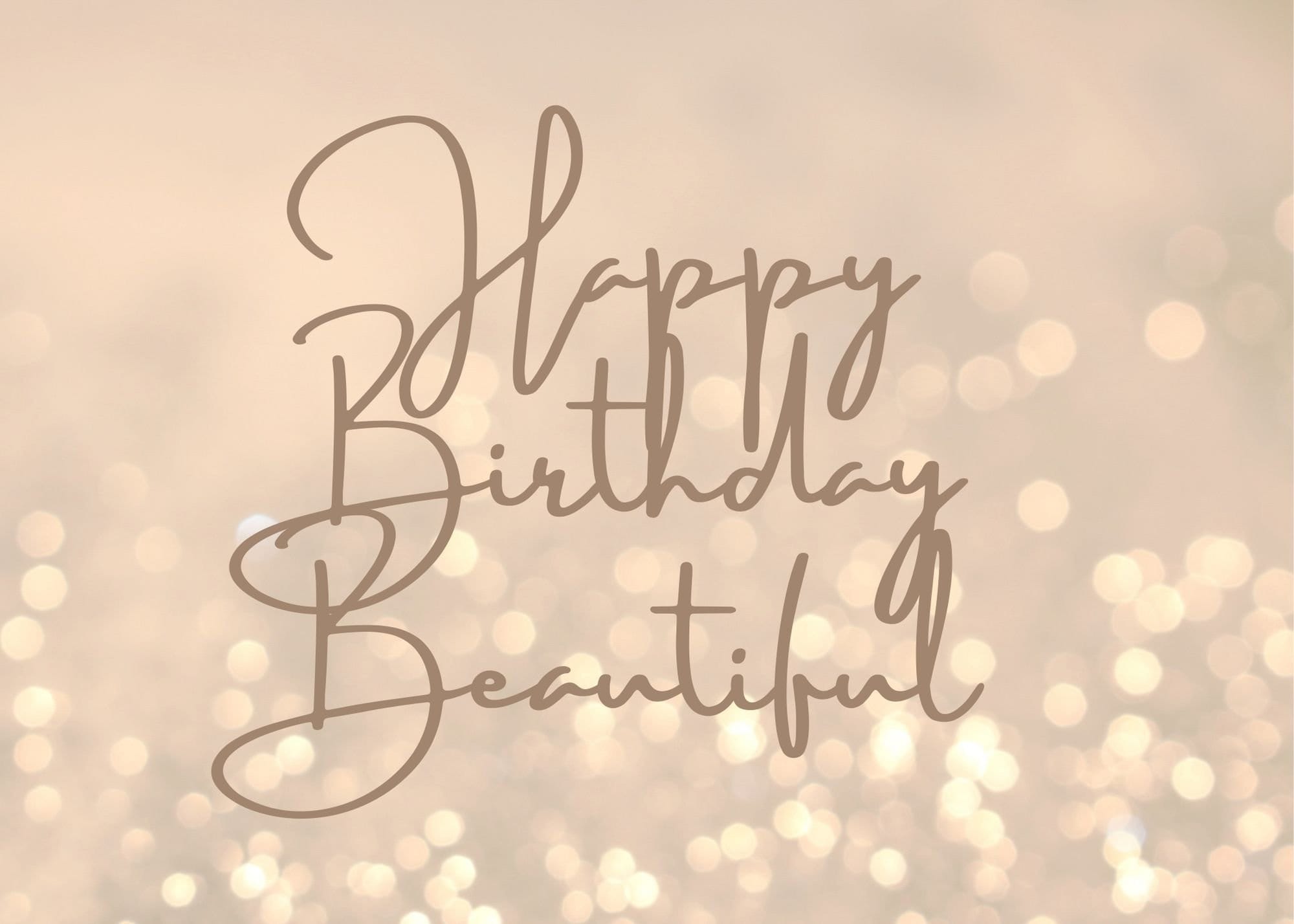 Happy Birthday Beautiful Images