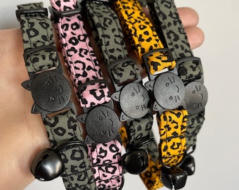 Cat Collars Leopard- Available in 3 Styles