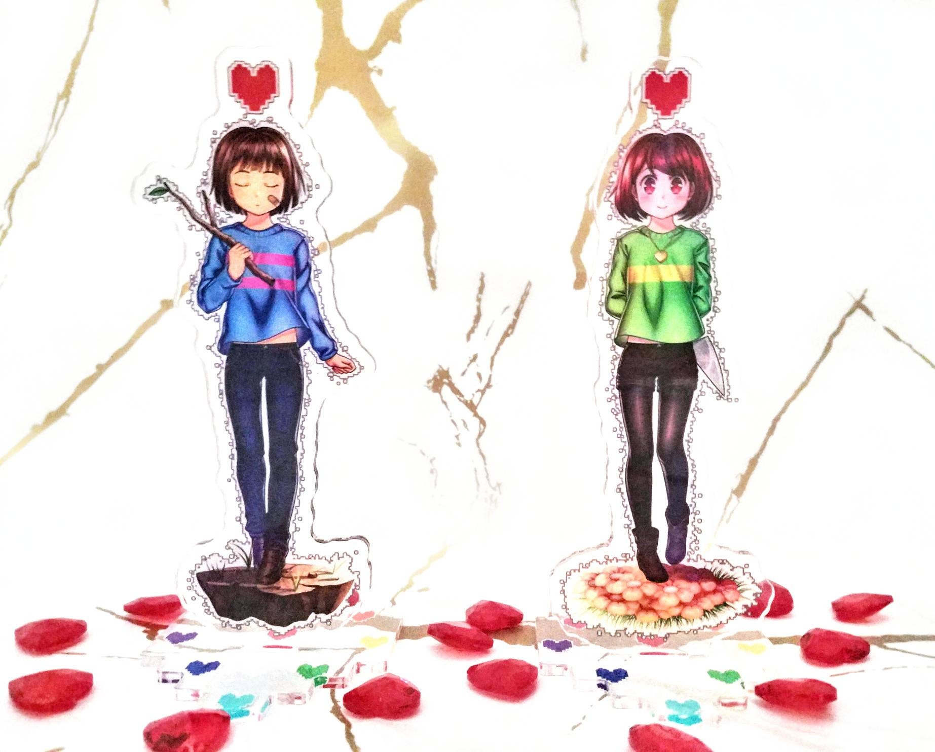 Undertale Frisk Chara Acrylic Stand Figures Etsy