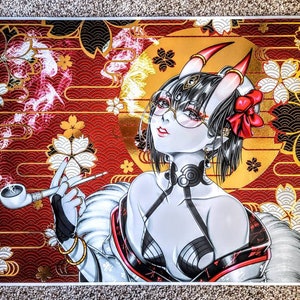 Fate Grand Order Shuten Douji Gold Foil Anime Poster Print Artwork Hanged Wall Art Home Decor image 2