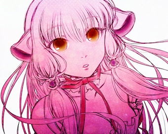 Chobits - Chii Cute Kawaii Anime Square Poster Print Artwork Hanged Wall Art Home Decor