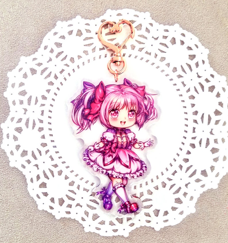 Puella Magi Madoka Magica Kaname Madoka Acrylic Keychain Normal