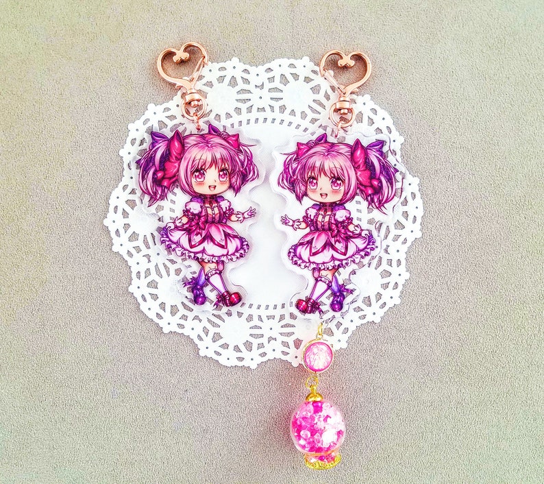 Puella Magi Madoka Magica Kaname Madoka Acrylic Keychain