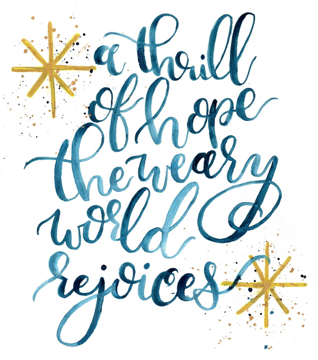 A Thrill of Hope Print - Etsy