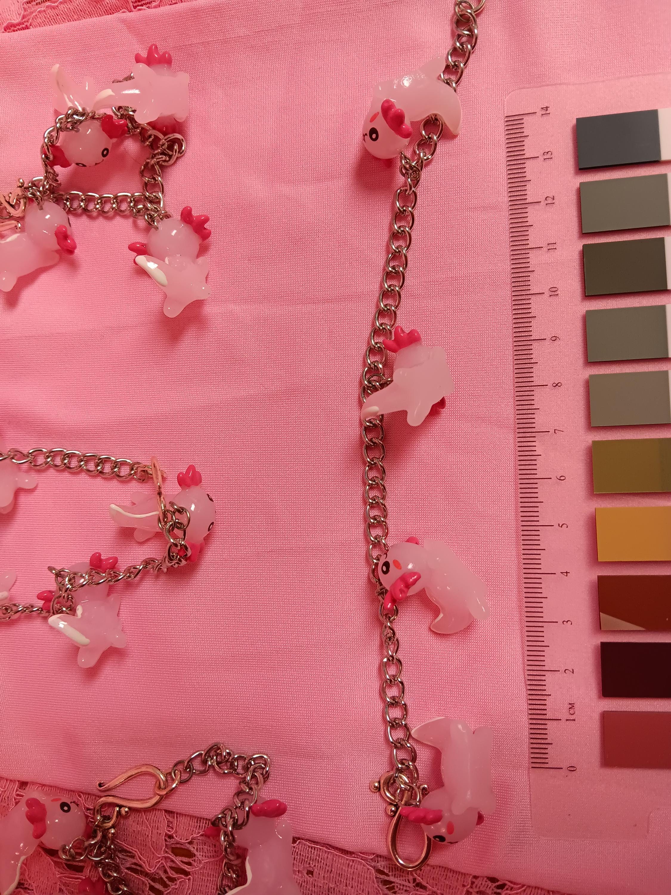 Bracciale Con Ciondolo Axolotl Regolabile Per Donna - Perline Rosa E Bianche, Carino E Originale - Regalo Con Biglietto Di Auguri Per Compleanno O Festa