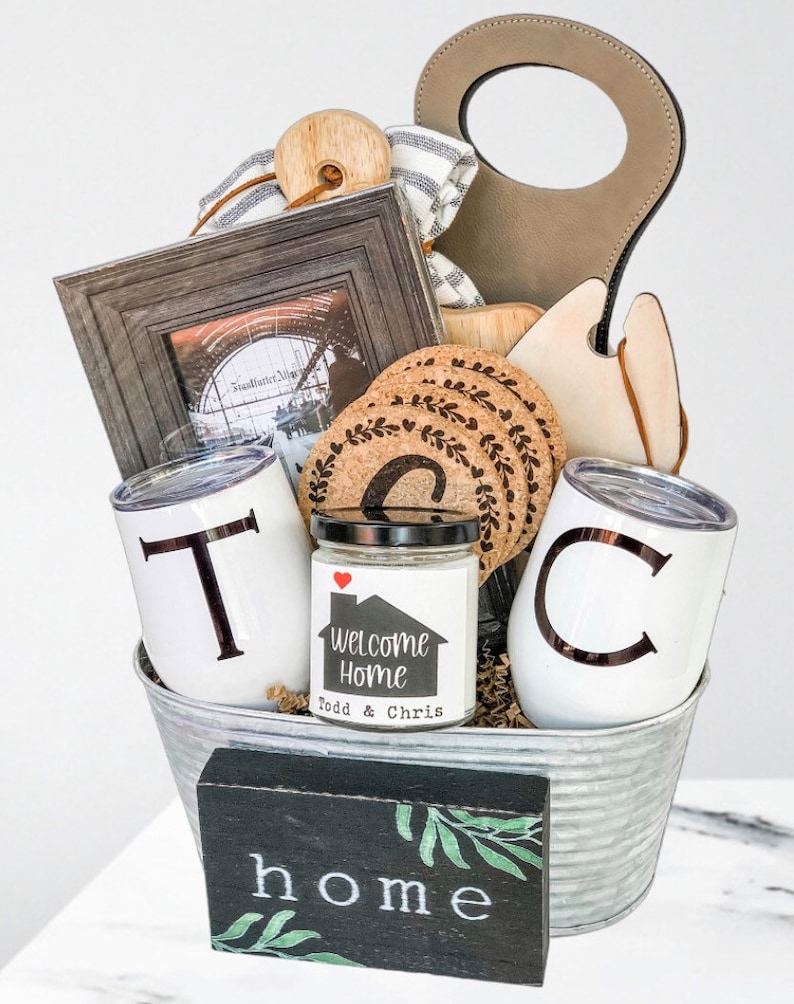 Custom Gift Basket New Home Housewarming Gift Personalized