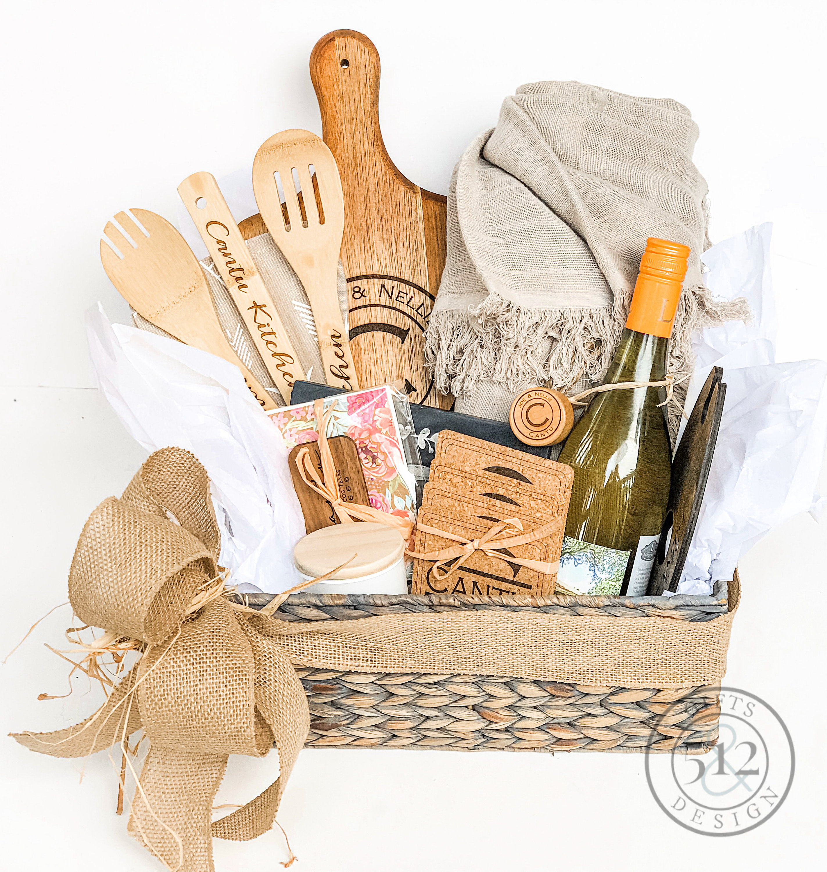 Custom Gift Basket New Home Housewarming Gift Personalized Etsy