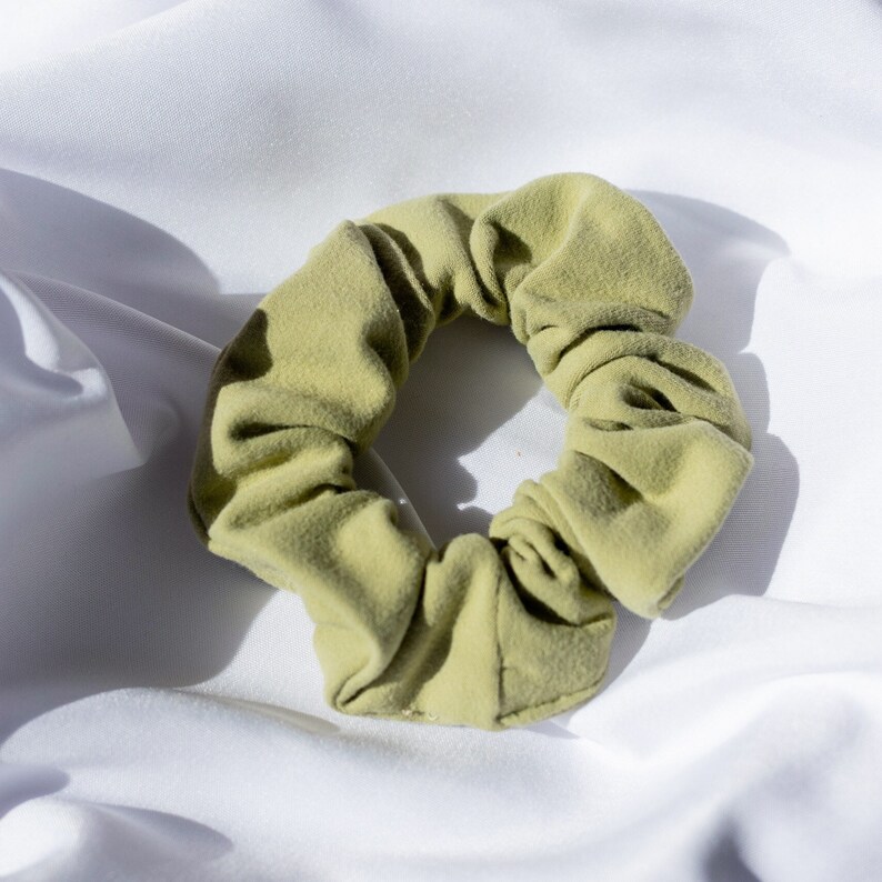 Twisted Headband Scrunchie Set Saint Patrick/'s Day Sage Green Jersey Knit