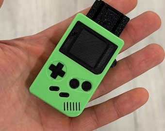 Gameboy-Inspired Magnetic Fidget [Lime] | Pocket-Sized Retro Toy | 3D Printed Gift