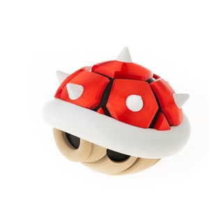 Human Scaled Turtle Shell Magnetic Container [Spiny Red]