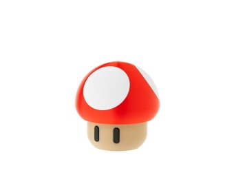 Life Sized Mushroom Jar Container [RED]
