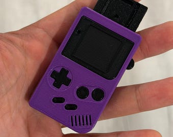 Gameboy-Inspired Magnetic Fidget [Purple] | Pocket-Sized Retro Toy | 3D Printed Gift