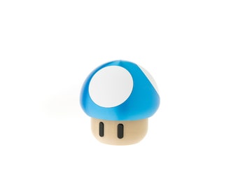 Life Sized Mushroom Jar Container [Blue]