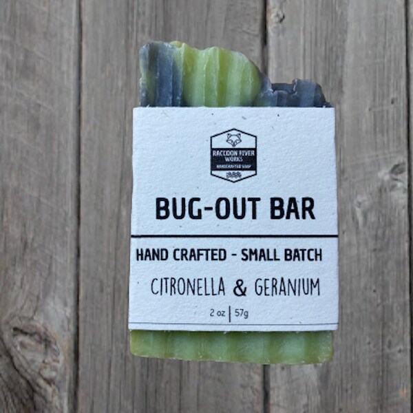 Bug-Out Bar- Citronella & Geranium (1/2 BAR)