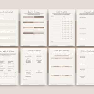Coaching Lead Magnet Template Canva, Business Coach Canva Bundle ...