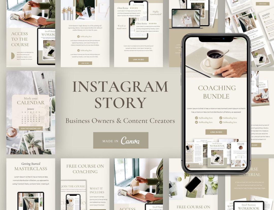 Instagram Story Template Digital Mockup Canva Story Content - Etsy